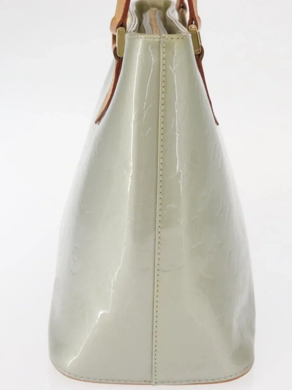 LOUIS VUITTON Monogram Vernis Houston Hand Bag Gris M91053 LV Auth 157738 - Picture 4 of 16